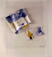 piazza d'acqua, Papier Coll&eacute; by Lin Hsin Hsin,digital media pioneer,digital art,first virtual museum in the world, 1994