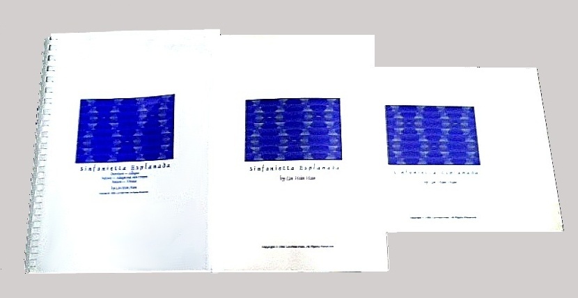 Manuscript Orchestra Score: Sinfonietta Esplanada