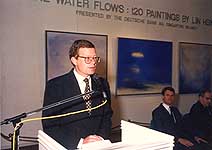 @ the Lin Hsin Hsin's 6th solo exhibition vernissage.
July 4, 1989