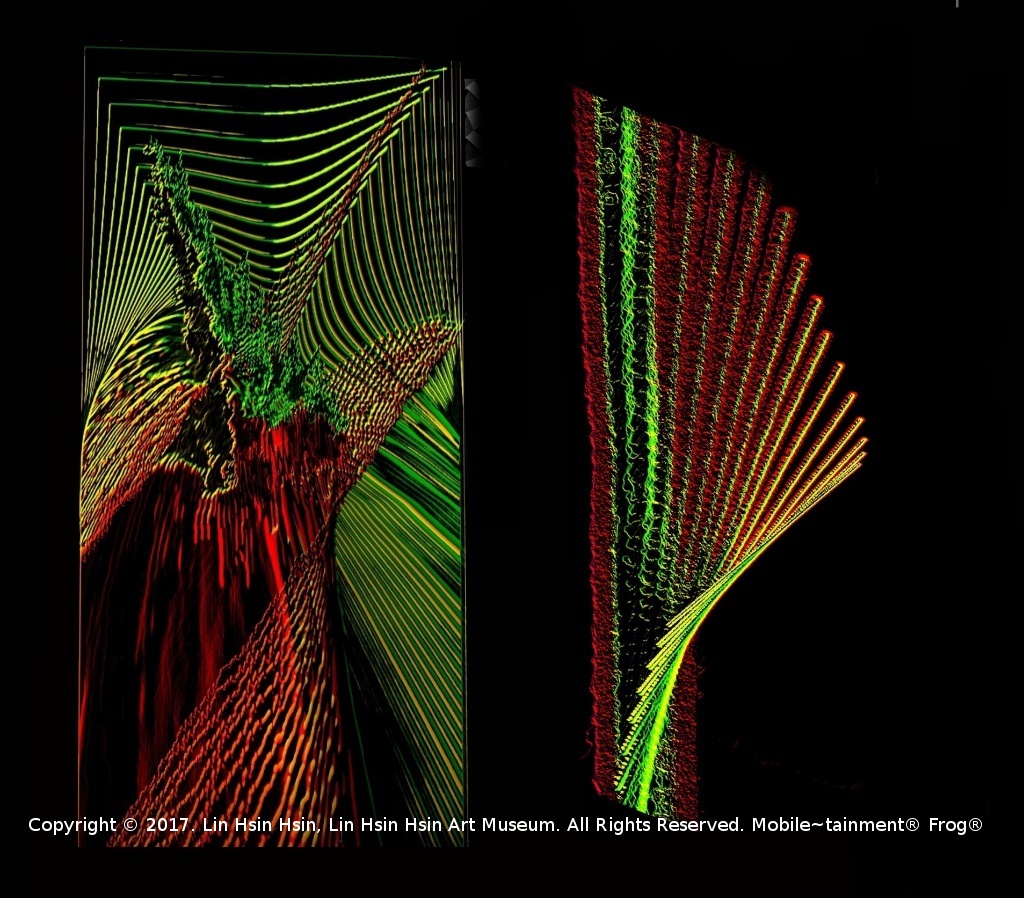 Centripetal Digital Art for Festival of Lights, Berlin, 2017
Diptych, Centripetal, Left Panel 
May 10, 2017, 17:36:16 SGT 
finger on Android  by FAME  
Series: BOLD 
Traveler's Palm, Right Panel 
May 20, 2017, 112:26:08 SGT 
finger on Android  by FAME 
Series: BOLD 
Copyright © 2017-2023. Lin Hsin Hsin, Lin Hsin Hsin Art Museum. All Rights Reserved. Mobile~tainment ® Frog ® https://lhham.com.sg